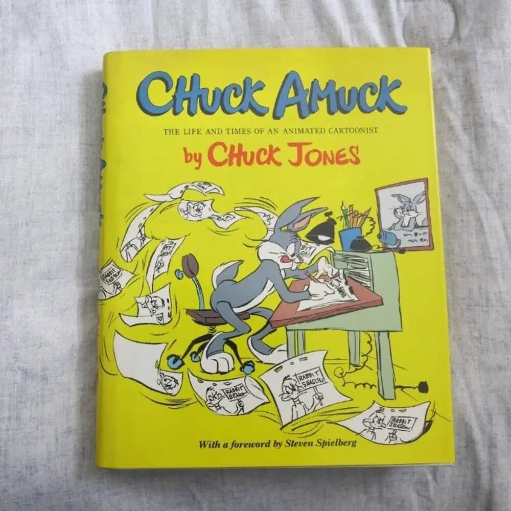 Chuck Amuck Book Life Times of Animated Cartoonist Chuck Jones 1989 Spielberg